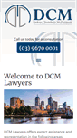 Mobile Screenshot of dcmlawyers.com