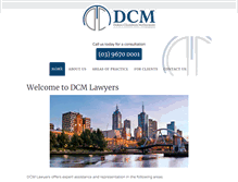 Tablet Screenshot of dcmlawyers.com